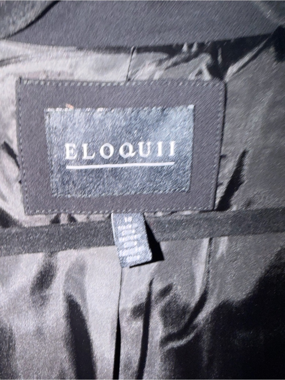 Eloquii Black Classic Blazer - Women's Tailored Suit Jacket - Picture 3 of 4